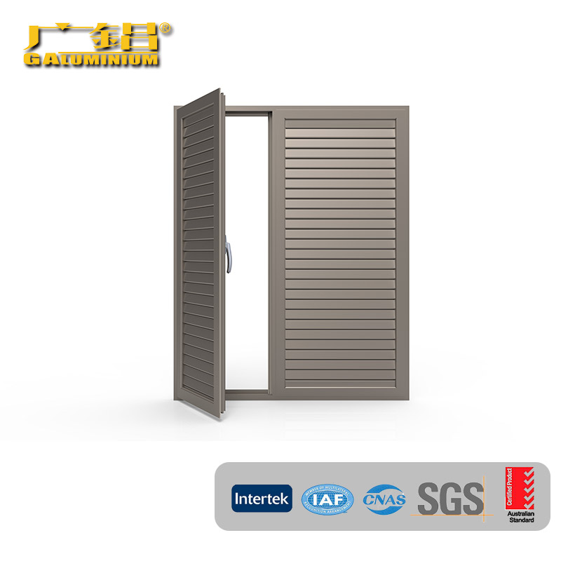 Robuste handbetriebene Lamellenjalousie aus Aluminium