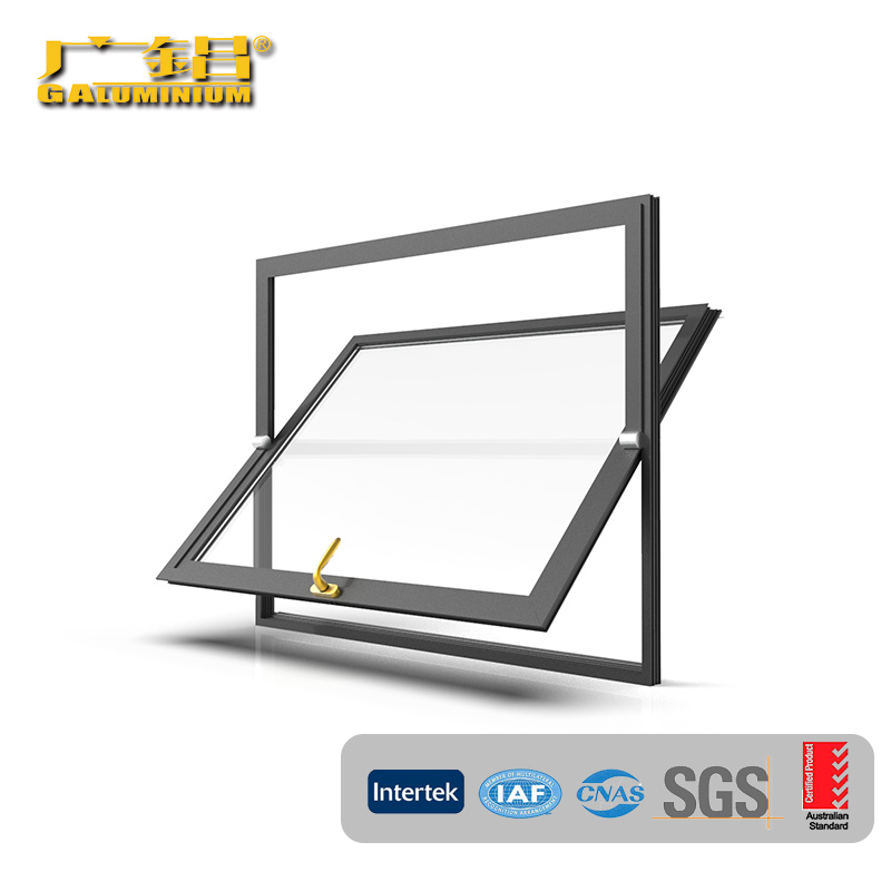 Modernes, elegantes Drehfenster aus Aluminium