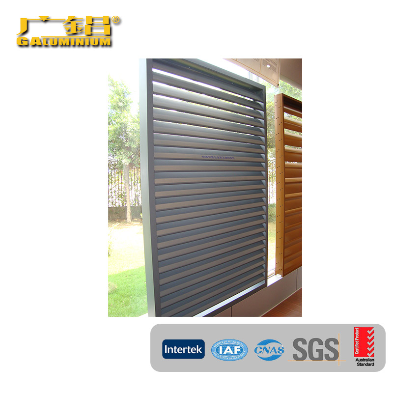 Reflektierendes, einfaches und langlebiges Lamellenfenster aus Aluminium